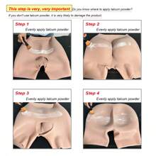 Fashion Women's Silicone Buttock Lifting Open-Crotch Pants, Honeycomb Silicone Buttocks Pad, Realistic Full Thigh Shaping Shapewear, Lifting Butt Line