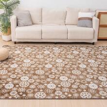 Rug, Washable, All Season, Room Mat, Small, Play Mat, Nordic, Anti-Mite, Non-Slip, Washable Rug, Compatible With Hot Carpet, Compatible With Floor Heating, Summer, Winter, Mat, Rug Mat, Carpet, Rug Carpet, Flannel, Washable, Carpet, Living Room - Hoa Nâu - Xem 18