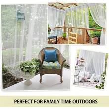 1 Multifunctional Foldable Mosquito Net - Durable Polyester, Insect-Proof Design For Patio, Garden, Gazebo, Deck And Camping - Perfect DIY Window Decoration For All Seasons, Essential For Camping | Decorative Mosquito Net | Easy To Set Up Net, Repellent - Multicolor - View 8