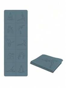 183 * 61cm TPE Foldable Laser Yoga Mat (Laser Human Shape)