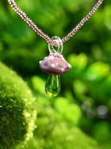 1/2/3/6/12 chiếc Dây chuyền mặt dây chuyền bằng nhựa hình nấm hạt giống thiên nhiên nhiều màu sắc thời trang, Thích hợp cho Ngày lễ tình nhân, Bạn bè, Gia đình, Quà tặng tiệc tùng, Phụ nữ mặc hàng ngày - Nhiều màu - Xem 9