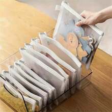 8 Uds. Bolsas de malla con cremallera, 3 tamaños, bolsas de malla con cremallera, bolsas de viaje transparentes impermeables, bolsas para documentos de suministros de oficina con cremallera Y06P - L-8pcs - Ver 9