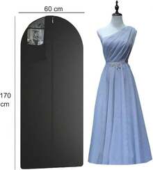 Portatrajes Bolsas Colgantes para Trajes, Sacos, Chamarras, Camisas, Blusas, Vestidos. Portador de Ropa para Viaje. Protector de Ropa con Ventana para closet. Funda de Ropa (set 2: 100x60cm) - 160x60 - Ver 2