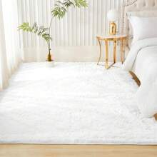 1pc, Soft Area Rugs For Bedroom Fluffy, Non-Slip Fuzzy Shag Plush Soft Shaggy Bedside Rug, Tie-Dyed Living Room Carpet For Girls Kids Baby Teen Dorm Home Decor, Bedroom Living Room Nursery Room Rug , Easy-Care Home Accent