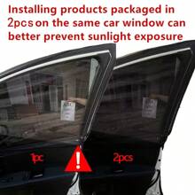 Car Window Shades, 2 Packs Breathable Mesh Side Car Window Sun Shades, Stretch Car Window Screens For Baby/Camping Heat Block UV Protection, Back Window Covers For Car, Truck, SUV, Van