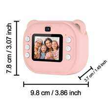 32GB Storage Card Included Children's Instant Print Camera, Suitable For 3-12 Years Old Boys And Girls As Christmas/Birthday Gift, Digital Camera With Game Function, 1080P Kids Print Camera (Blue And Pink) - Multicolor - View 11