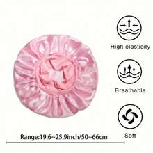 1/2pcs Silk Satin Sleep Cap For Curly Hair Women - Breathable Wide Elastic Band, Healthy Moisturized Overnight, Stylish Multi-Use Night Bonnet Back To School Hair Bonnet Shower Towels For Beaty Salon, Hotel Sports,Home Essentials, Towel, Skin Care