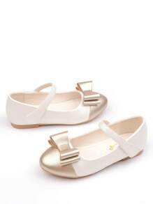 CAIWENNIAO Girls Princess Shoes, Soft Leather School & Performance Flats For Little Kids, Spring Autumn