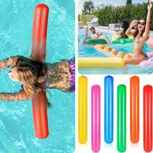 1 Stück aufblasbarer Schwimmstab, bunte PVC Schwimmhilfen für Erwachsene Outdoor Wassersport Zubehör, Strand-Pool-Party Dekoration, aufblasbarer Schwimmstab