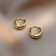 [Low Allergy] French Stainless Steel Hook Earrings |   18K Golden Plated |   Low Allergy, Fade Resistant, Comfortable |   Women's Earrings |   Daily Wear Or Parties |   Simple And Elegant