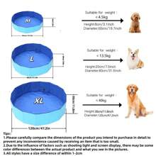 1pc Foldable Pet Bath Tub, Portable Dog Pool,Large Dog Swimming Pool , Hard Plastic Bath Grooming Pool For Pets Dogs And Cats,Blue