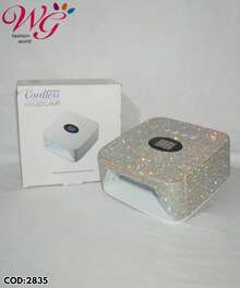 Lámpara para uñas profesional cordless recargable secador portátil UV LED manicura pedicura curing gel esmalte inalámbrico diseño compacto accesorios salón belleza cosméticos tecnología - Plateado - Ver 4