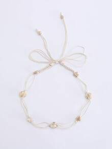 1 Pc Women's Bohemian Wax Rope Hollow Out Handmade Woven Dress Decoration Belt Fall, Autumn, Halloween - A - View 10