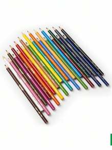 12/24 色持久鲜艳艺术铅笔，适合艺术家、学生和成人 - 高级素描、涂鸦和插画工具，是返校和毕业季的创意礼物 - 彩色 - 查看 6