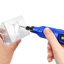 AutoFu Cordless Rotary Multi Tool Variable 5 Speed & 80 Accessory Set Mini Drill Polishing Sanding Kit Grinding Portable DIY Gift - Blue - View 8