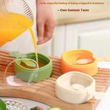 1pc Multi-Layer Silicone Ice Pop Mold With Lid, Cat Ice Pop Mold With Stick, DIY Food Storage Container - Multicolor - View 11