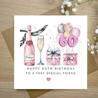 Cartões engraçados de aniversário de 60 anos, presentes para ela, cartões de envelhecimento, cartões engraçados para amigos, cartões de aniversário engraçados para mãe, pai, avô, avó, presentes de aniversário para qualquer pessoa