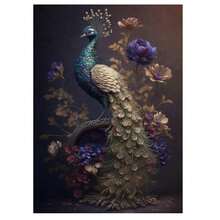 1 Pc Optional Frame Posters Wall Arts Vintage Still Life Tiger Parrot Peacock Flowers Canvas Painting Wall Decor Nordic Art Poster And Prints Picture Home Room Decor