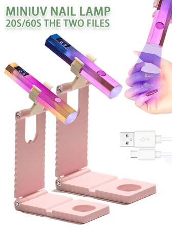 Lampe Uv Ongle 迷你便携式 UV LED 美甲烘干机 - 快速干燥、持久、节能、USB 充电、紧凑设计，适合沙龙、家庭和旅行使用 - 专业美甲工具美甲用品