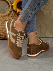 Women's Casual Lace-Up Sneaker Shoes