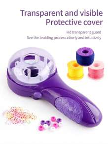 Gioco per ragazze, accessori per travestimento per bambini, set fai-da-te per acconciature, set elettrico per intrecciare, accessori per acconciature intrecciate, puzzle giocattolo da usare in casa, richiede batterie fornite, adatto per feste, regali di Ognissanti, back to school, regali per feste