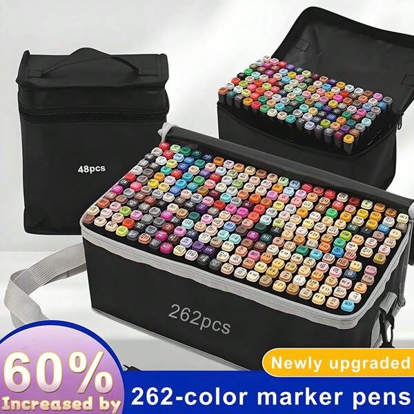 24-262color Daily Painting Markers, Double-Ended Color-Matching Markers, Art Creation Painting Markers. Suitable For Watercolor Illustration Creation, Art Therapy Coloring Activities, Wedding Decoration Hand-Painting, And Vintage-Style Poster Design. Are Great Gifts For Holidays.