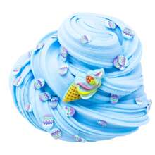 70ml Scented Butter Slime With Strawberry And Ice Cream Charms - Fluffy Slime In Blue And Pink For Kids, Ideal Party Favor With Fun Slime Accessories For Boys Girls,Slime,Slime Kit,Clay,Slime,Slime Kit,Butter Slime,Slime,Slime Kit,Clay