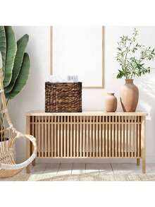 Seagrass Magazine Baskets Magazine Holder Tall Narrow Woven Storage Wicker Basket Floor Bathroom Home Office Handwoven Holder For Books, Newspaper, File And Mail(Dark Brown) - Brown - View 11