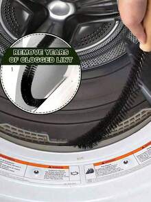 [Flexible Vent Cleaner Kit] 1pc Flexible Dryer Vent Cleaner Kit With Lint Brush, Radiator And Refrigerator Coil Cleaning Brush - Long Duct Brush For Washing Machine, Bedroom/Bathroom - Multicolor - View 3