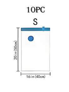20/10/5件套便携式旅行收纳袋，大容量压缩袋，可重复使用真空袋，可折叠收纳袋，印花行李袋，防尘、防潮、防蛀，节省衣物、毛毯、床上用品空间，适用于衣柜、浴室、户外装备、返校、旅行必需品 - 彩色 - 查看 29