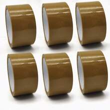 1/2/5/6pcs - Super Value Pack 6 Rolls Brown Tape 48mm X 66m Heavy Duty Brown Packing Tape, Suitable For Packages, Cardboard Boxes, Paper Boxes | Brown Self-Adhesive Packing Tape - Brown - View 10