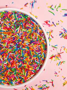 100g de Chispas para decorar pasteles, postres y repostería - Decoraciones para helados, magdalenas, donas, trufas, macarrones, waffles, paletas, fondant y mesas de postres | Suministros para fiestas de bricolaje para cumpleaños, bodas, Navidad, Día de San Valentín, Día de la Madre - Multicolor - Ver 4