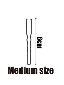 50 Pieces Of U-Shaped Hair Clips, U-Shaped Clips For Fixed Hairstyle Styling, Special For Makeup Artists, Photo Studio Hair Accessories Steel Clips - Multicolor - View 7