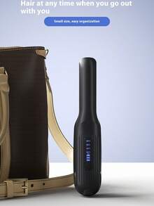 New USB Rechargeable Wireless Hair Straightener, Mini Cordless Flat Iron For Top Of Head Volume & Bangs Styling, 2-In-1 Curling And Straight Hair Tool, Portable Charger - Multicolor - View 7