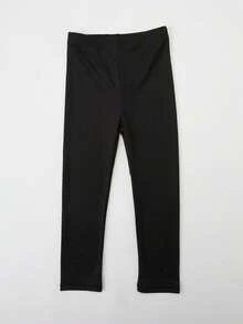 1 件女童纯白色紧身裤，适合日常穿着，四季皆宜 - 白色 - 查看 14