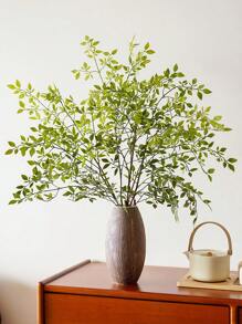 1PC 42.51Inch Artificial Nandina Domestica, Nandina Faux Branches For Vase, Artificial Plants For Shop Garden Office Home Decor, Artificial Plant Ficus Branch Fall Decor