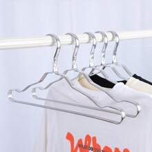 5/10pcsMetal Sturdy Clothes Hanger Golden Aluminum Hanger - Rust-Proof, Fade-Resistant, Clothes HangerGolden Aluminum Hanger - Rust-Proof, Fade-Resistant, Perfect For Coats, Jackets, And Delicate Clothes Aluminum Hanger Rust-Proof Hanger Fade-Resistant Hanger