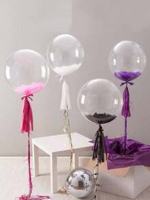 3/10/50 个 10-36 英寸透明泡泡气球，透明充气氦气球，适用于婚礼、生日派对装饰 - 無色 - 查看 10