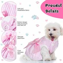 4 piezas Vestidos para perros Ropa para perros y cachorros Vestidos de princesa de verano para mascotas Falda de tutú para perritas Ropa para Chihuahuas, Yorkies y gatos (Talla extra pequeña) - X-Pequeño - Ver 2
