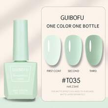 春夏果冻凝胶指甲油，冰爽荧光凝胶指甲油，水晶透明凝胶指甲油，绿色、黄色、玫红色、红色、蓝色、紫色美甲油，68种颜色可选 - 彩色 - 查看 42