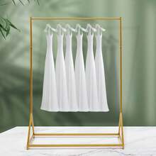 Rainaut Gold Iron Wedding Dress Bridal Garment Rack StandOther Hangers & Racks Back To School - Gold - View 1