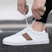 Flipark Herren modische lässige Sportschuhe - Skaterschuhe mit rundem Zehenbereich und Schnürdesign, bequem für alle Jahreszeiten