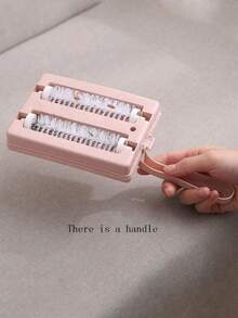 1pc Household Double Rollers Carpet Cleaning And Clothes Lint Removing Hair And Dust Removal Brush Multifunctional Cleaner - Multicolor - View 2