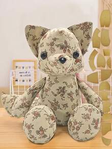 Handmade Doll, Fox, And Sewing Templates, Suitable For Birthday Gifts, Christmas Gifts - Khaki - View 3