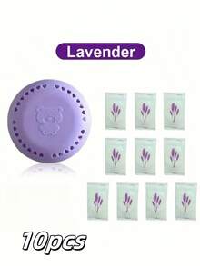 10 Pieces Long-Lasting Aromatherapy Air Freshener With Extra Case - Aromatic Solid Deodorant Tablets For Home, Car, Bathroom, Bedroom, Wardrobe And Toilet, Lavender/Rose/Lemon/Sakura/Jasmine Multiple Fragrances, No Electricity Required, Perfect Gift For Everyone - Multicolor - View 14