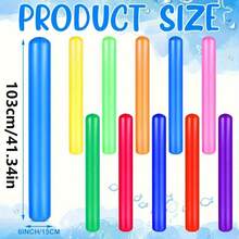 1 Stück aufblasbarer Schwimmstab, bunte PVC Schwimmhilfen für Erwachsene Outdoor Wassersport Zubehör, Strand-Pool-Party Dekoration, aufblasbarer Schwimmstab