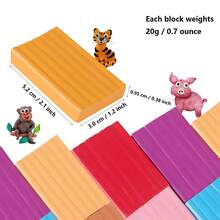 Polymer Clay Kit, Modeling Clay For Kids DIY Starter Kits, Oven Baked Model Clay, Non-Sticky Molding Clay With Sculpting Tools, Gift For Children And Artists - Multicolor - View 4