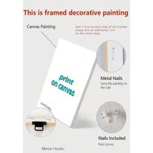 1 pezzo Stampa su tela moderna, pittura decorativa "Fallo per te", decorazione per pareti di casa e stanza, con/senza cornice opzionale