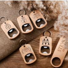 10 Pieces, 30 Pieces, And 50 Pieces Of Carved Wooden Bottle Openers, Suitable For Carving Pattern Names, Groomsmen Gifts, Wedding Party Gifts, Best Men's Gifts, And Essential Home Bottle Openers