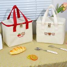 Lunch Bag Lunch Insulation Bag Cute Bear Storage Bag Shoulder Messenger Bag - Multicolor - View 2